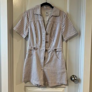 Urban Outfitters BDG Striped Denim Romper